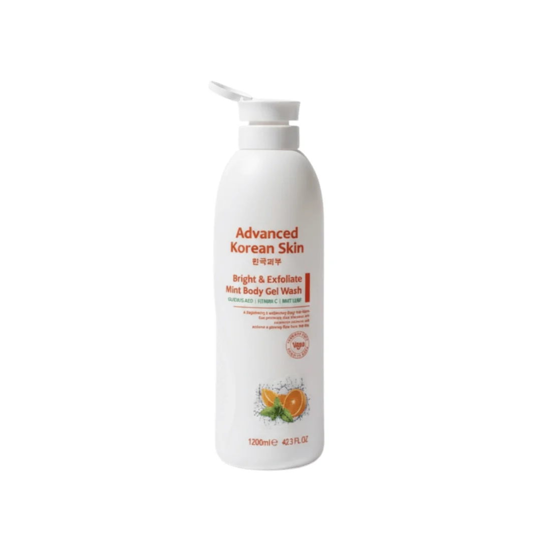 Advanced Korean Skin Bright And Exfoliate Mint Body Gel Wash