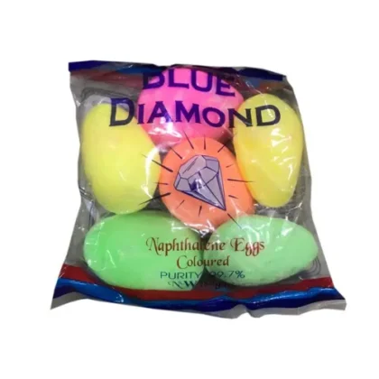 Blue Diamond Naphthalene Eggs Coloured 6 Balls