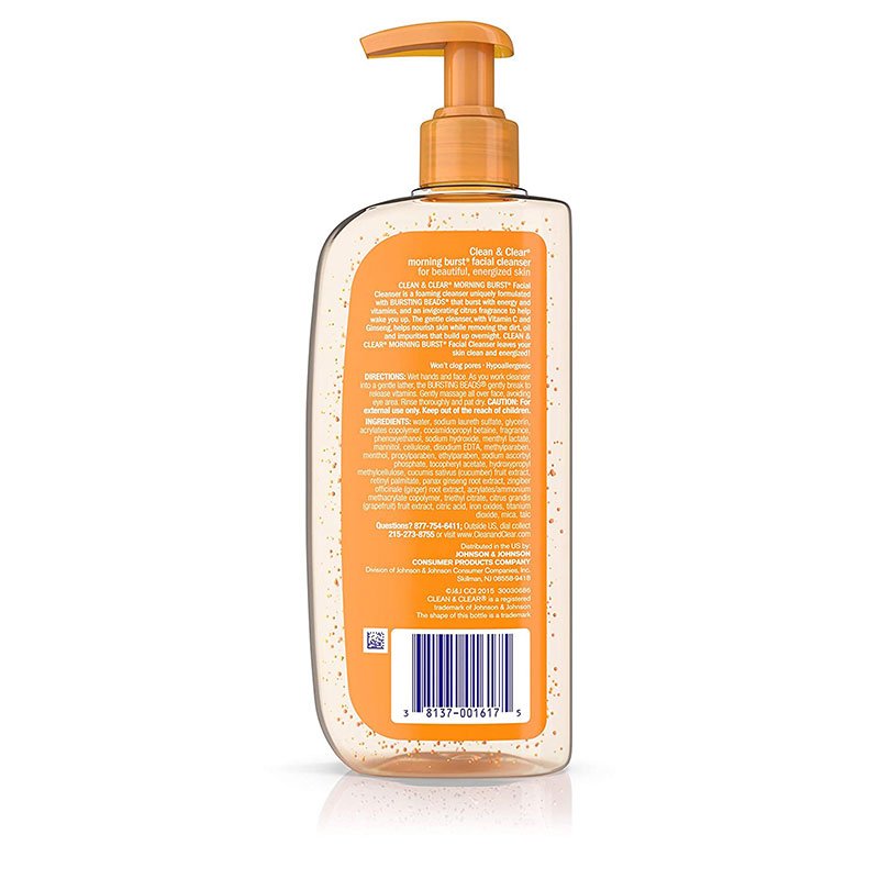Clean & Clear Morning Burst Facial Cleanser 240Ml - Image 2