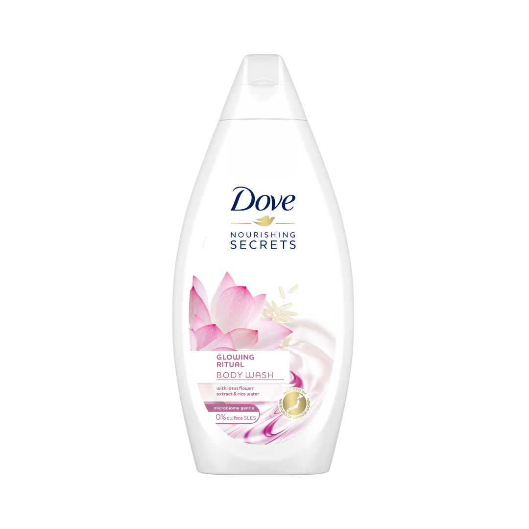 Dove Glowing Rice Water And Lotus Flower Body Wash