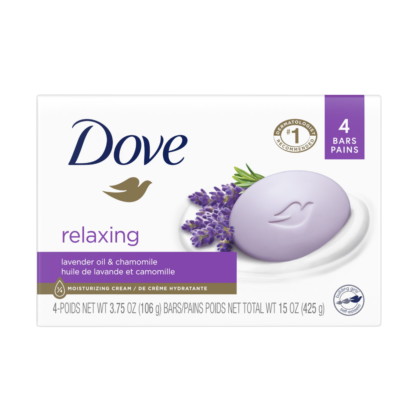 Dove Relaxing Bar Soap 4-in-1