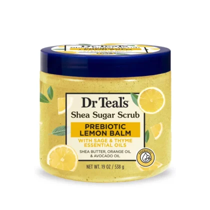 Drteals Shea Sugar Scrub Probiotic Lemon Balm 538G