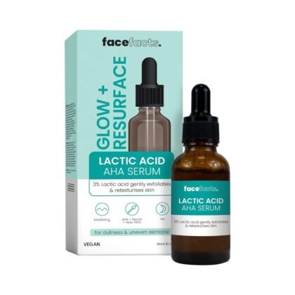 Face Facts Glow Resurface Lactic Acid Aha Serum 30ml