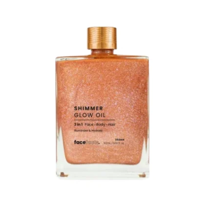 Face Facts Shimmer Glow Oil 3 in 1 Face Body Hair 50Ml