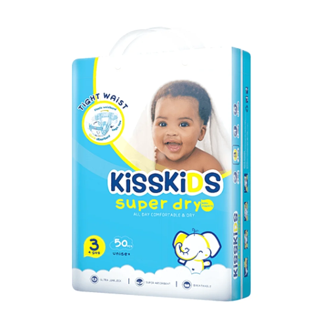Kisskids Baby Diaper Size 3 Midi 50Pcs