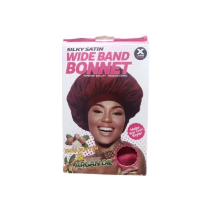 Silky Satin Wide Band Bonnnet Xl