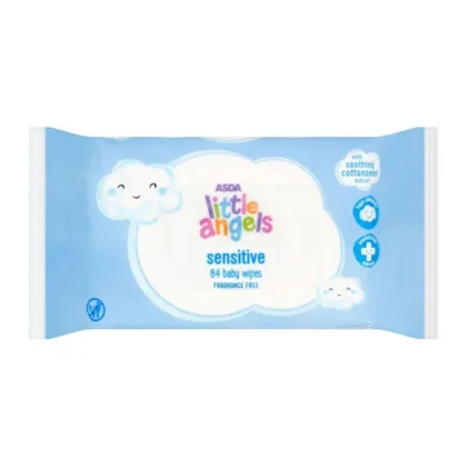 Asda Little Angel Sensitive 64 Baby Wipes