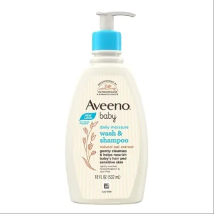 Aveeno Baby Daily Moisture Wash Shampoo 532Ml