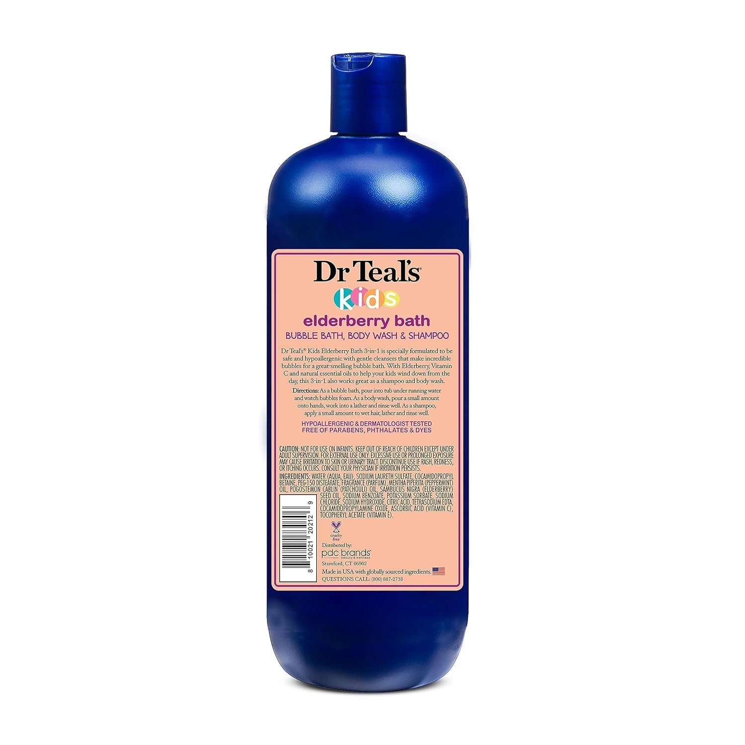 Dr teals Kids 3 In 1 Elderberry Bath With Vitamin C 591Ml - Image 2