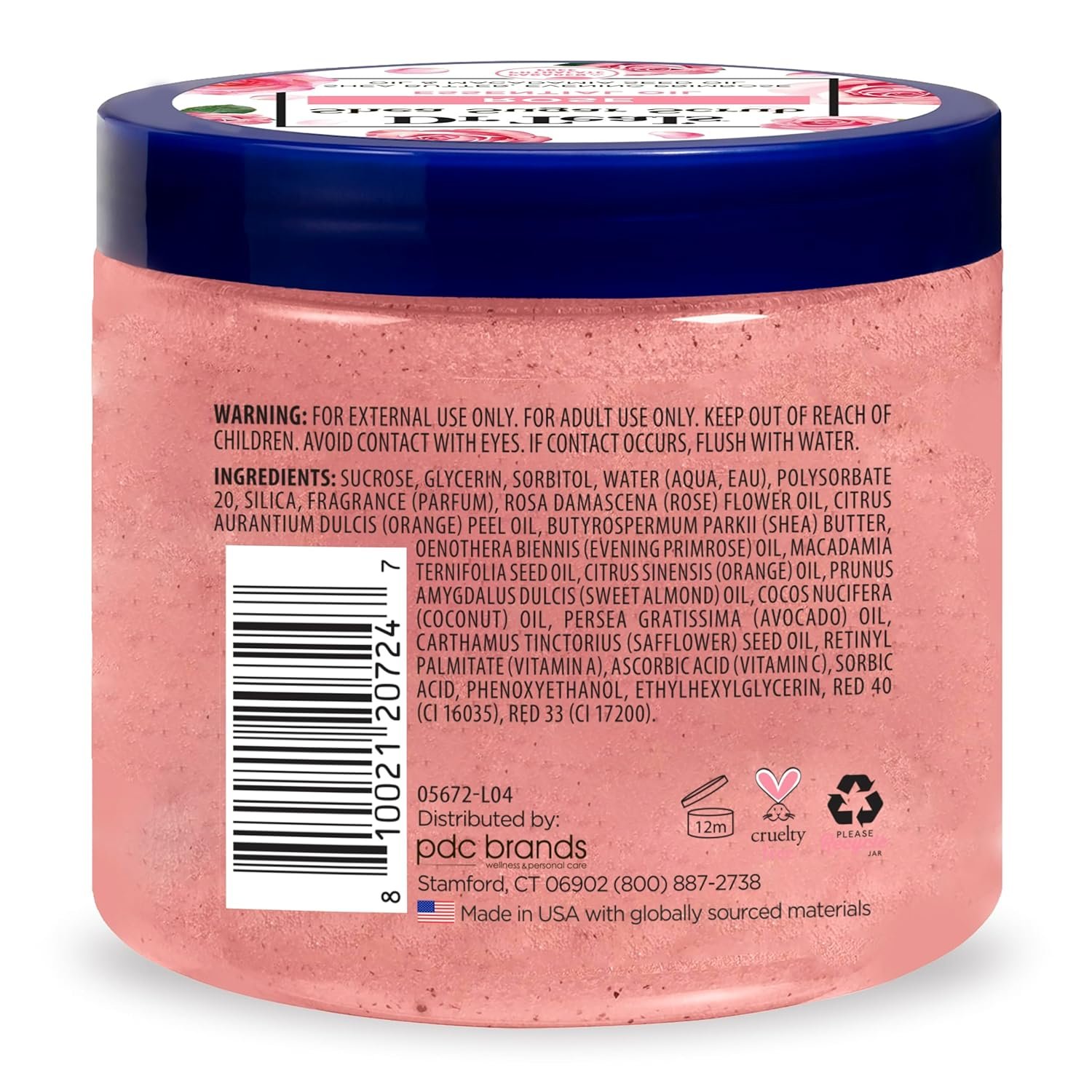 Dr. Teals Shea Sugar Scrub Rose Essential Oil 538G - Image 2