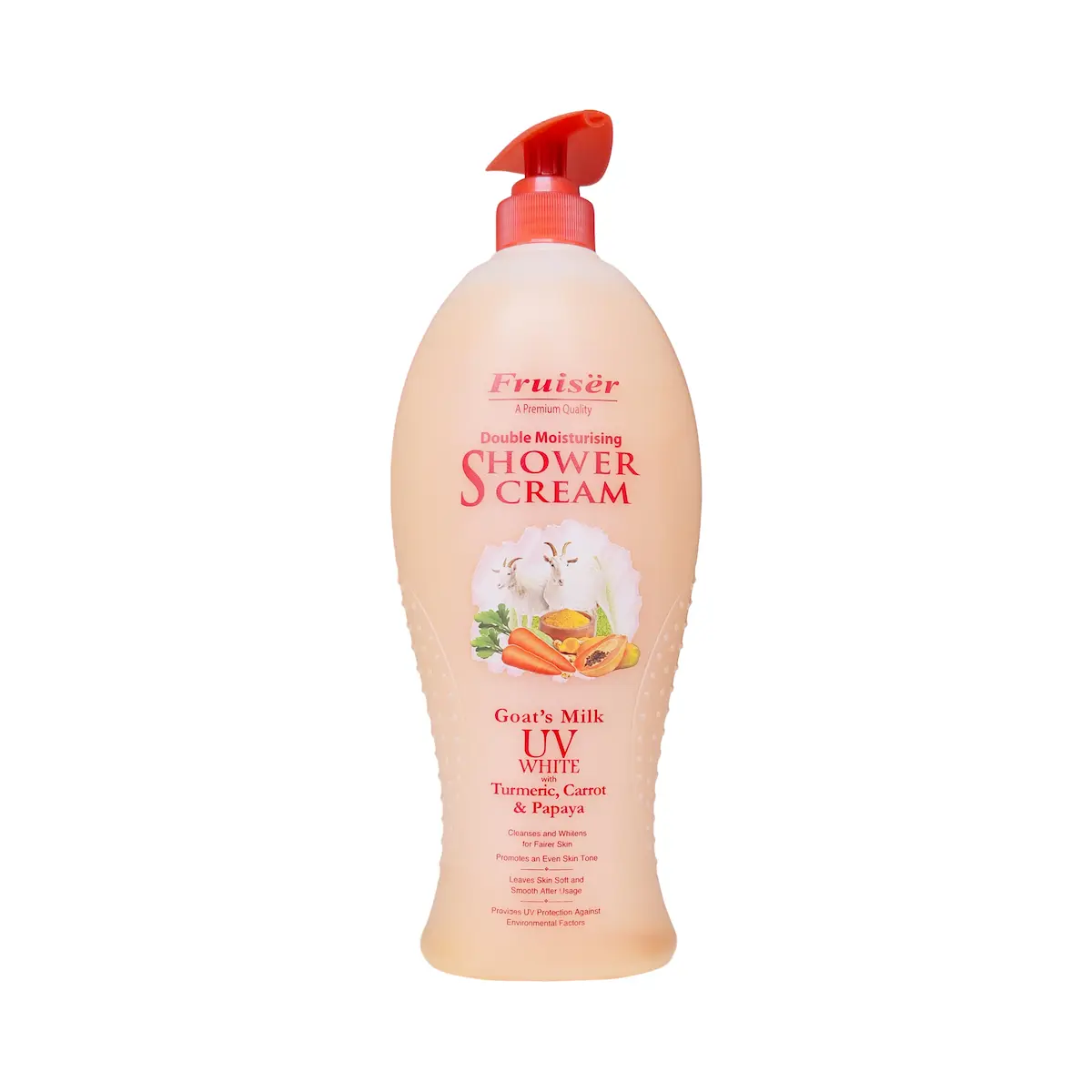 Fruisier Double Moisturizing Shower Cream Tumeric Carrot And Papaya