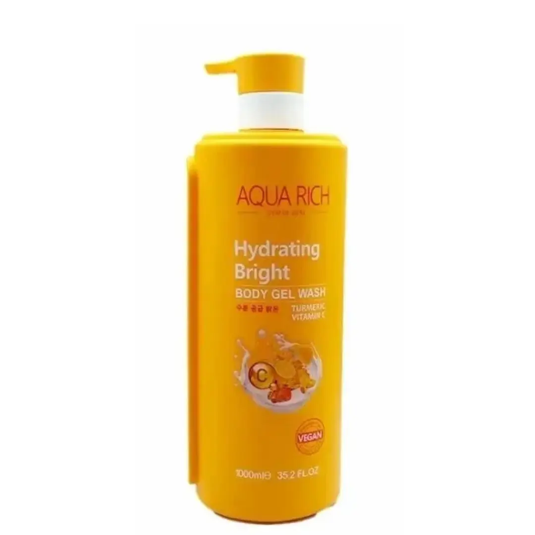 Aqua Rich Hydrating Body Gel Wash Turmeric And Vitamin C 1000Ml